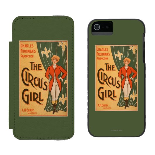 Das Zirkus-Mädchen-Theaterplakat #1 Incipio iPhone Geldbeutel-Hülle (Seite an Seite)
