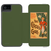 Das Zirkus-Mädchen-Theaterplakat #1 Incipio iPhone Geldbeutel-Hülle (Folio Geöffnet)