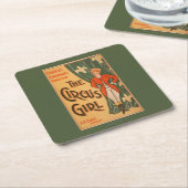 Das Zirkus-Mädchen-Theaterplakat #1 Rechteckiger Pappuntersetzer (angewinkelt)