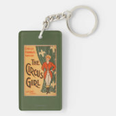 Das Zirkus-Mädchen-Theaterplakat #1 Schlüsselanhänger (Rückseite)