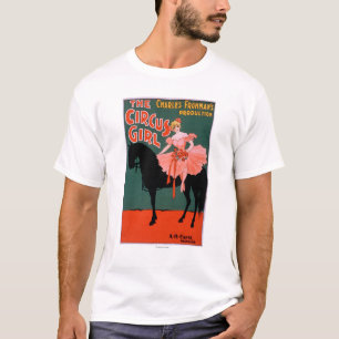 Das Zirkusmädchen - Frau auf Pferd Theatralisch T-Shirt