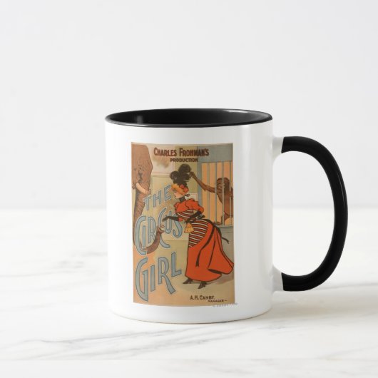 Das Zirkusmädchen - Fütterung von Elefant und Affe Tasse (Rechts)