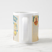 Das Zirkusposter Julius sieht mit seinen Löwen Jumbo-Tasse (Rückseite)