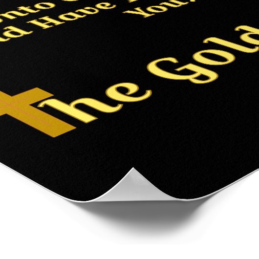 Das Zitat der Goldenen Regel Poster (Ecke)