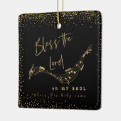 Das Zitat der Lord Psalm-Schrift segnen Keramikornament (Links)