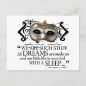 Das Zitat der Tempest Postkarte (Vorderseite)