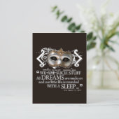 Das Zitat der Tempest Postkarte (Stehend Vorderseite)