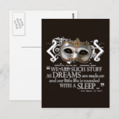 Das Zitat der Tempest Postkarte (Vorne/Hinten)