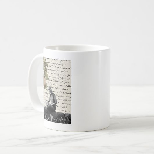 Das Zitat des Bell Jar-Baumes Kaffeetasse (Vorderseite Links)