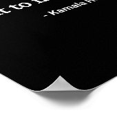 Das Zitat von Kamala Harris 2 Poster (Ecke)