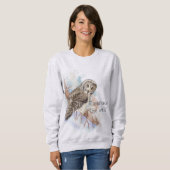 Das Zitat "Wildtiere" mit Eule Sweatshirt (Vorne ganz)