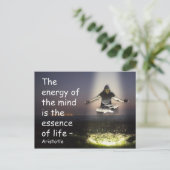 Das Zitat zur Energie des Lebens Postkarte (Stehend Vorderseite)