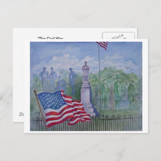 Das Zivile Kriegsdenkmal in Wilton, Iowa Postkarte (Vorne/Hinten)