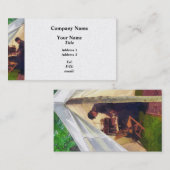 Das zivile Zelt des Kriegs-Offiziers Visitenkarte (Vorne/Hinten)