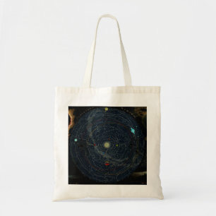 Das Zodiac-Licht. Meteordusche - Vintage Karte Tragetasche