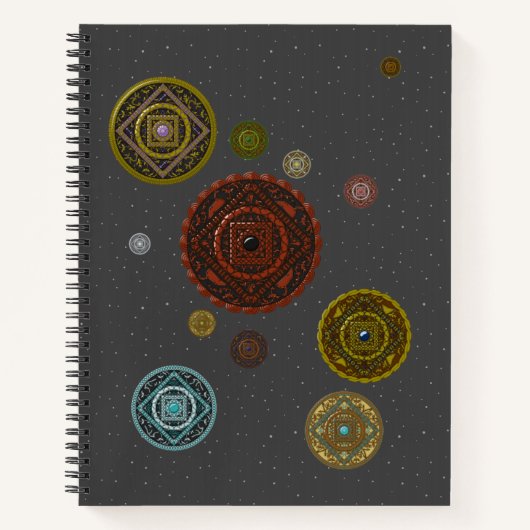 Das Zodiac Spiral Notebook Notizbuch (Vorderseite)