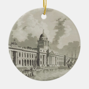 Das Zollamt, Dublin, 1792 (Stich) Keramikornament