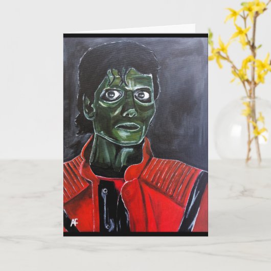 Das Zombie-Gemälde von Alfred Fox Karte (Gelbe Blume)