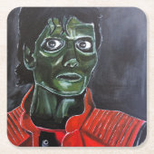 Das Zombie-Gemälde von Alfred Fox Rechteckiger Pappuntersetzer (Vorderseite)