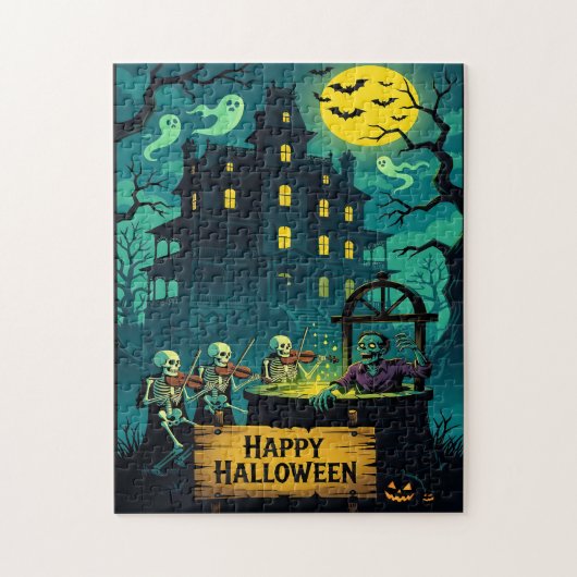 Das Zombie-Wunschbrunnen-Haus: Puzzle (Vertikal)