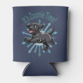 Das Zoomie Time Black Lab Dosenkühler (Vorderseite)