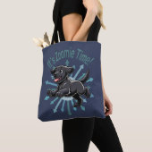 Das Zoomie Time Black Lab Tasche (Von Nahem)