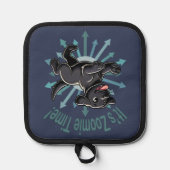 Das Zoomie Time Black Lab Topflappen (Vorderseite)