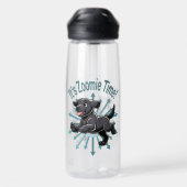 Das Zoomie Time Black Lab Trinkflasche (Rückseite)
