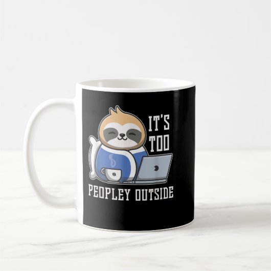 Das zu große Publikum außerhalb von Sloth Kaffeetasse (Links)