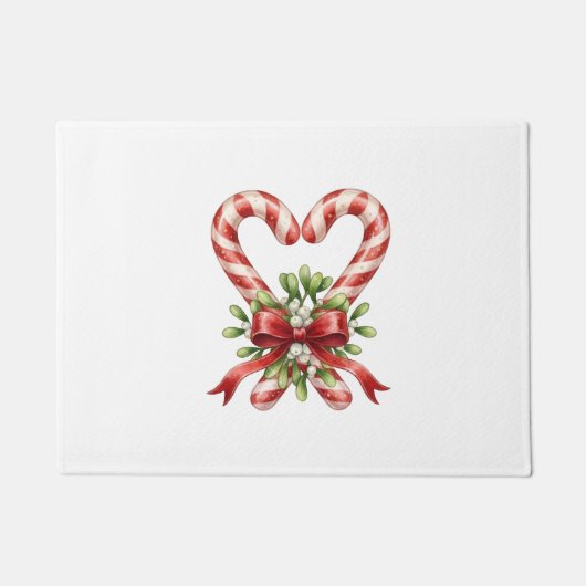 Das Zuckerstangenherz Fußmatte (Vorderseite)