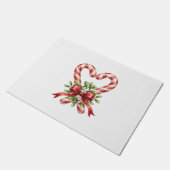 Das Zuckerstangenherz Fußmatte (Schrägansicht)