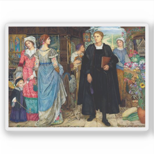 Das Zufallstreffen um 1907 von Kate Elizabeth Bunc Aufkleber (Vorderseite)