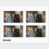 Das Zufallstreffen um 1907 von Kate Elizabeth Bunc Rechteckiger Aufkleber (Blatt)