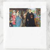 Das Zufallstreffen um 1907 von Kate Elizabeth Bunc Rechteckiger Aufkleber (Tasche)