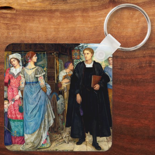 Das Zufallstreffen um 1907 von Kate Elizabeth Bunc Schlüsselanhänger (Rückseite)