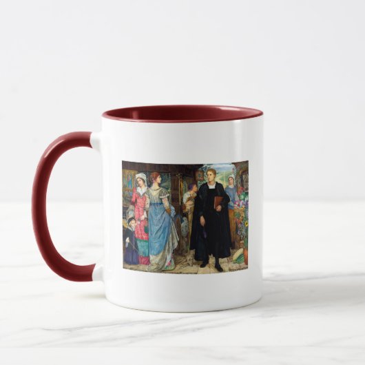 Das Zufallstreffen um 1907 von Kate Elizabeth Bunc Tasse (Links)