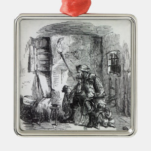 Das Zuhause des Rick-Brenners, Illustration von Silbernes Ornament