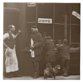 "Das Zuhause" eines Convicts, 1876-77 Fliese (Vorderseite)