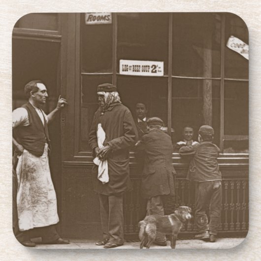 "Das Zuhause" eines Convicts, 1876-77 Getränkeuntersetzer (Vorderseite)