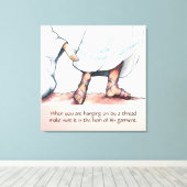 Das Zuhause seiner Kleidung Leinwanddruck (Insitu (Holzboden))