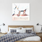 Das Zuhause seiner Kleidung Leinwanddruck (Insitu (Schlafzimmer))