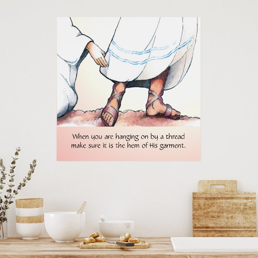 Das Zuhause seiner Kleidung Poster (Küche)