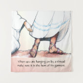 Das Zuhause seiner Kleidung Wandteppich (Vorderseite)