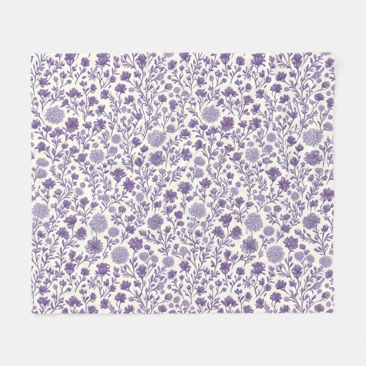 Das Zuhause Studio Lavendel Bloom Fleecedecke (Vorderseite (Horizontal))