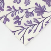 Das Zuhause Studio Lavendel Bloom Fleecedecke (Ecke)