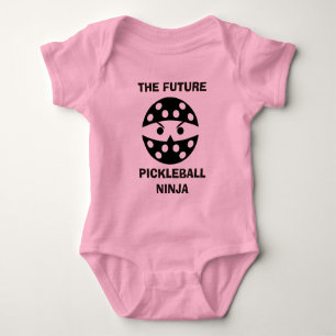 Das zukünftige Pickleball Ninja, niedliches Gesch Baby Strampler