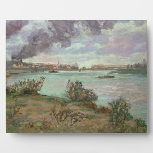 Das Zusammenspiel von Seine und Marne in Ivry Fotoplatte (Vorderseite)