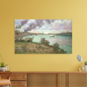 Das Zusammenspiel von Seine und Marne in Ivry Leinwanddruck (Insitu (Wohnzimmer))