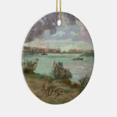 Das Zusammenströmen der Seines und des Marnes bei Keramik Ornament (Rechts)