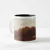 Das Zusammenströmen Zweifarbige Tasse (Vorderseite Links)